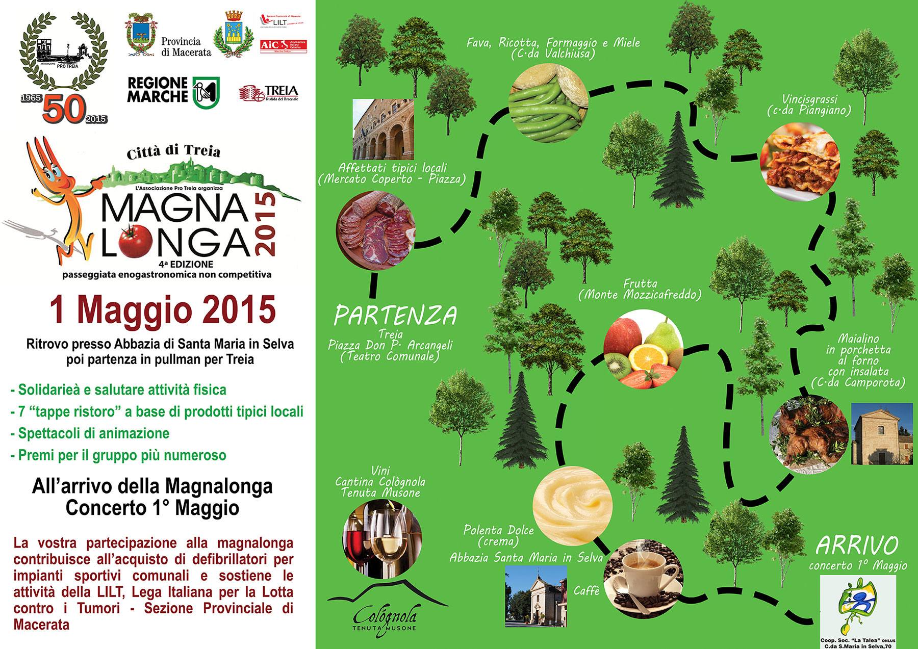 Mappa mangalonga 2015 treia primo maggio